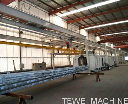 light pole powder coating machine