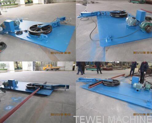 light pole bending machine