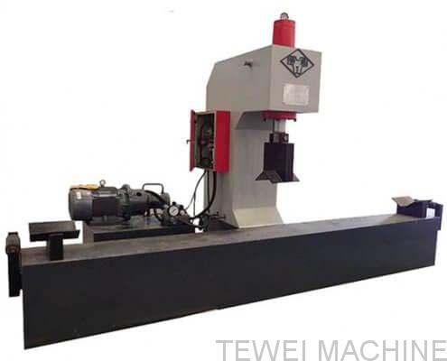 pole straightening machine